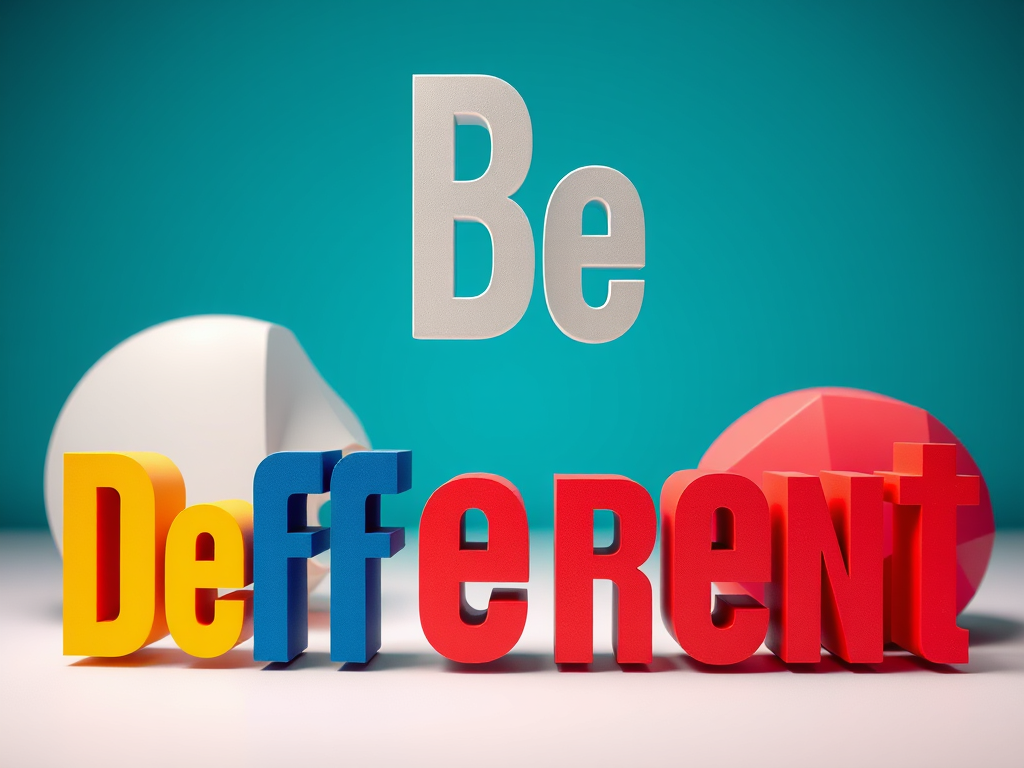 Monday Mantra - Be Different - Bless